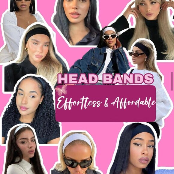 Headbands for Women Non Slip 16 Pack Elastic Sports Hair Bands for Women, Soft C - Picture 4 of 7